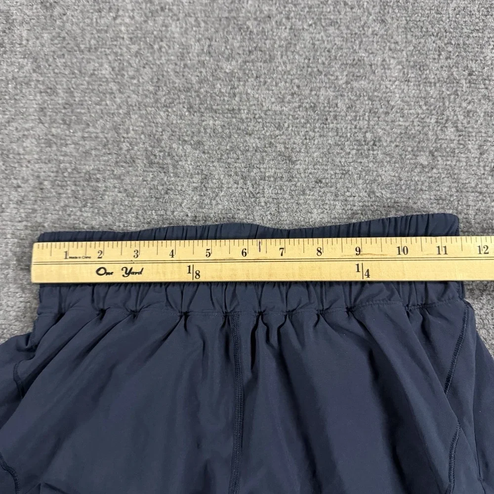 Lululemon Track That Shorts Womens 4 True Navy Blue Active Lined Run 5